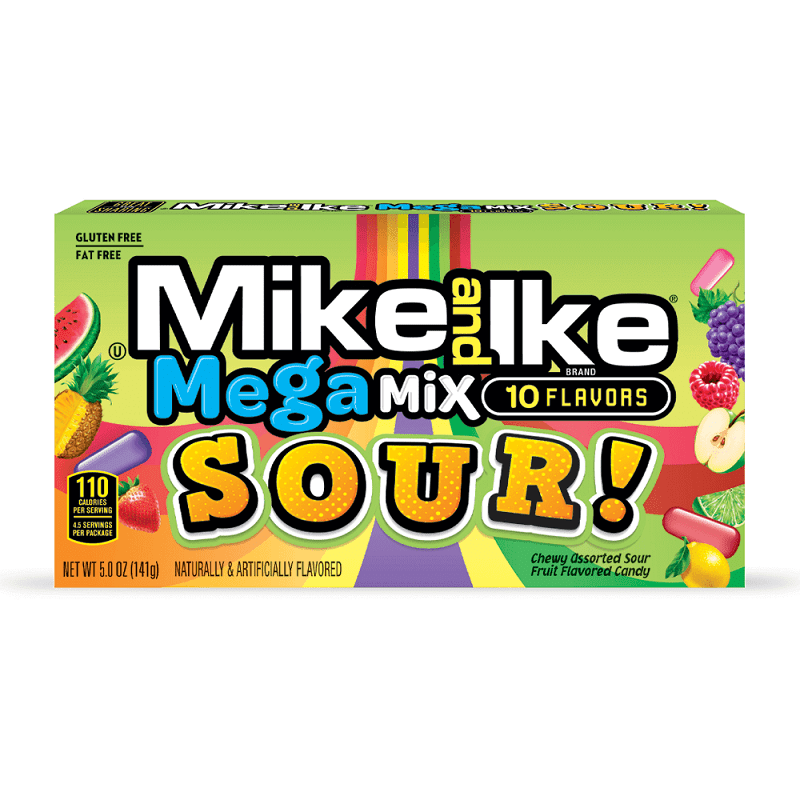 Mike and Ike Mega Mix Sour 120g - Cards & Candy