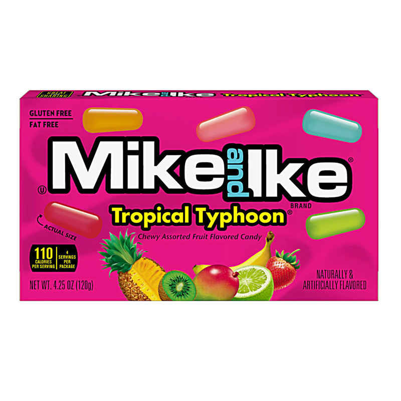 Mike and Ike Tropical Typhoon 120g - Cards & Candy