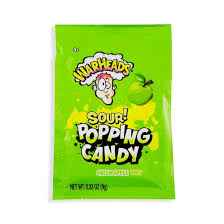 Warheads Sour Popping Candy Green Apple