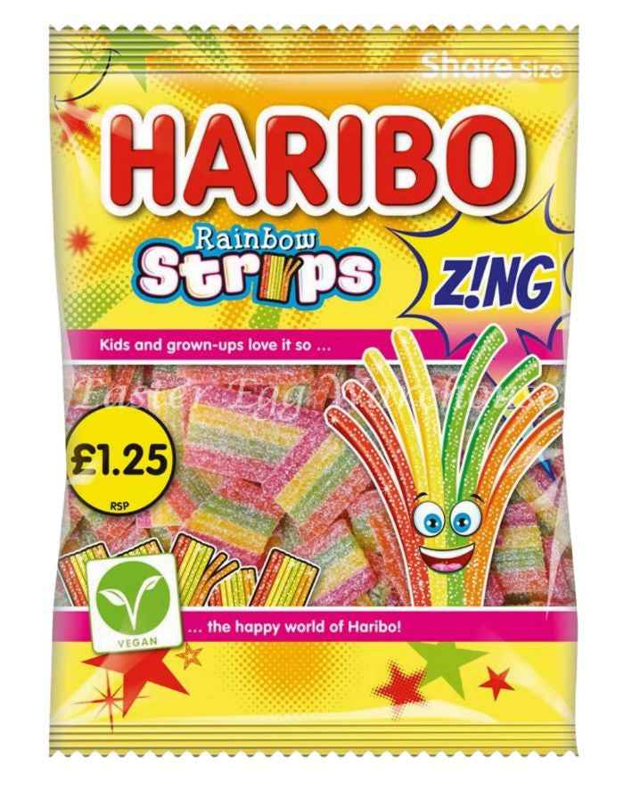 Haribo Rainbow Strips Zing