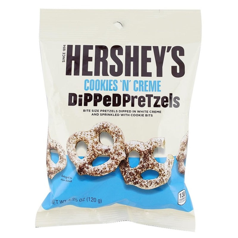 Hersheys Cookies 'n' Creme Dipped Pretzels 120g - Cards & Candy